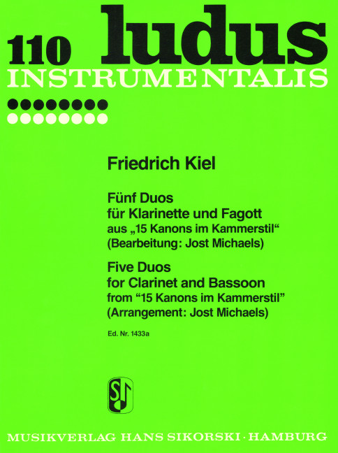 Front Cover Image 5 Duos aus "15 Kanons im Kammerstil" 