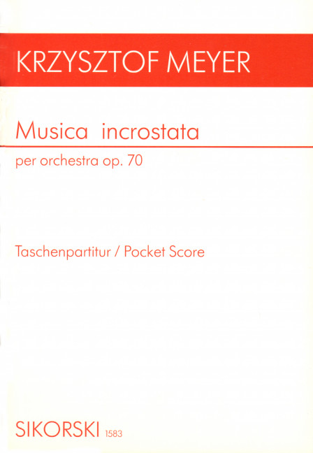 Front Cover Image Musica incrostata per orchestra op. 70 