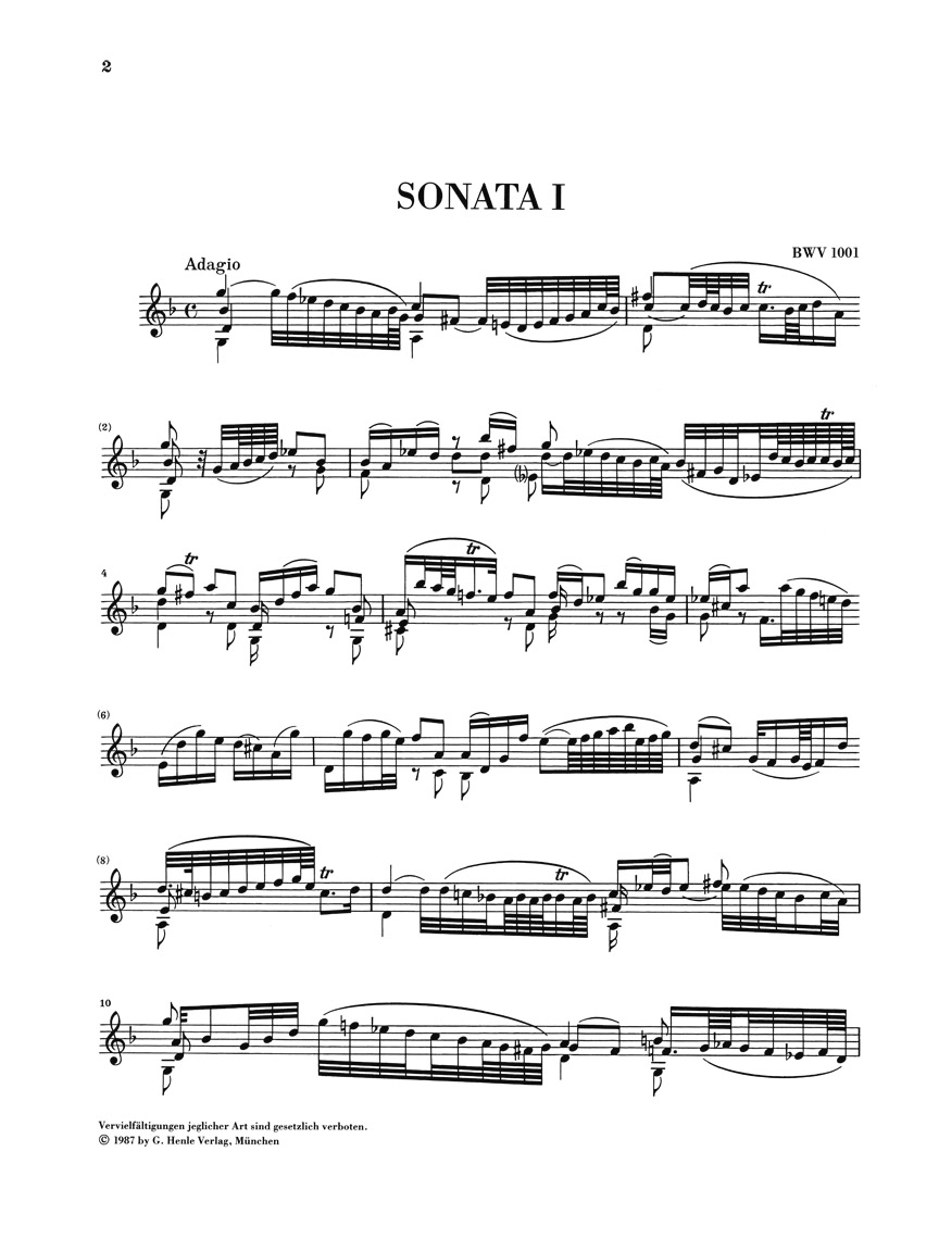 Other Cover Image Sechs Sonaten und Partiten für Violine solo BWV 1001-1006