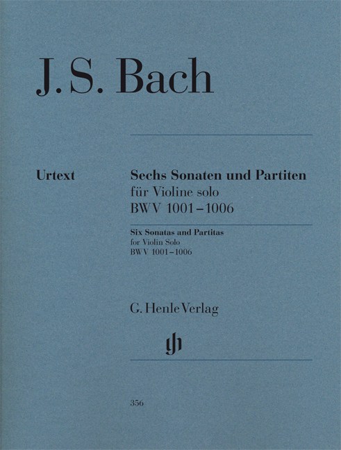 Front Cover Image Sechs Sonaten und Partiten für Violine solo BWV 1001-1006