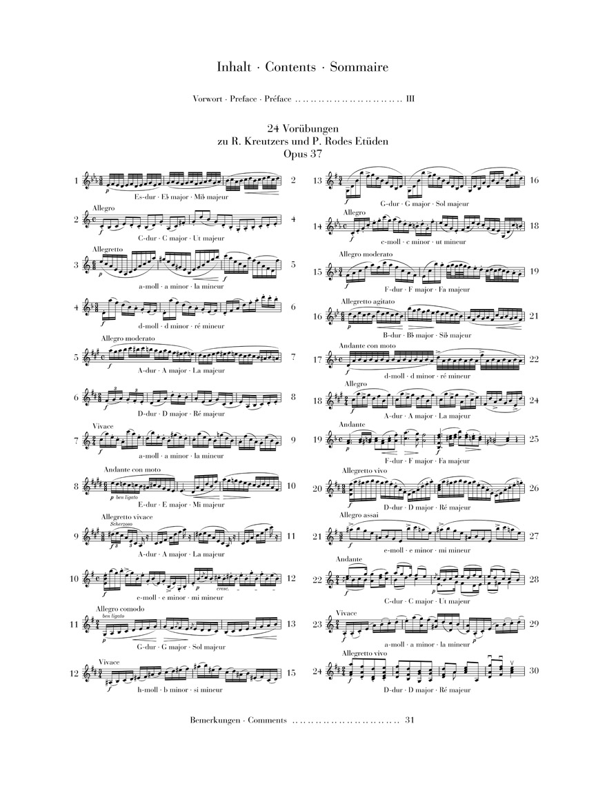 Other Cover Image 24 Vorübungen zu den Etüden von Kreutzer und Rode für Violine solo op. 37