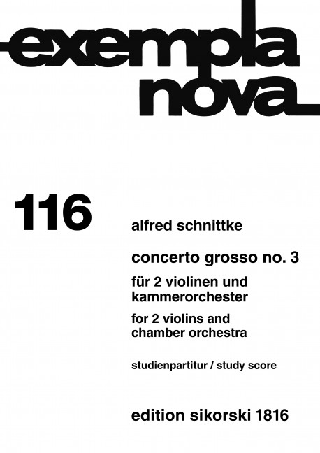 Front Cover Image Concerto grosso Nr. 3 