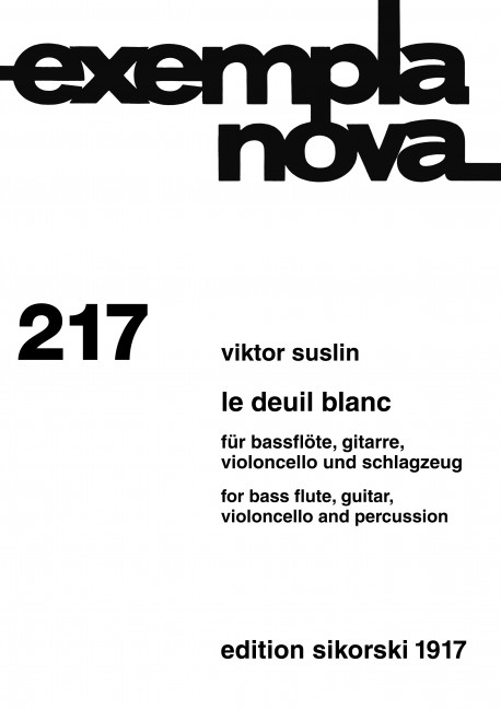 Front Cover Image Le deuil blanc 