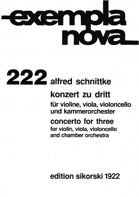 Front Cover Image Konzert zu dritt / Menuett 