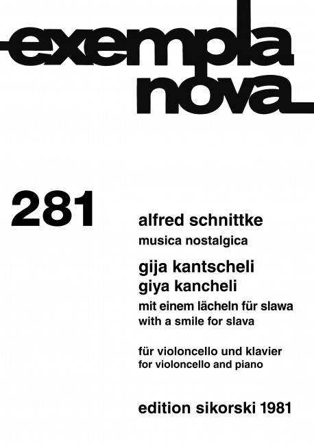 Front Cover Image Musica nostalgica / Mit einem Lächeln für Slawa 