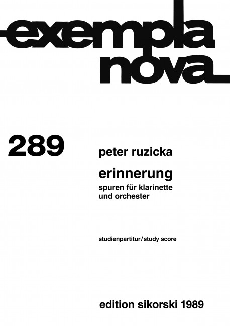 Front Cover Image Erinnerung 