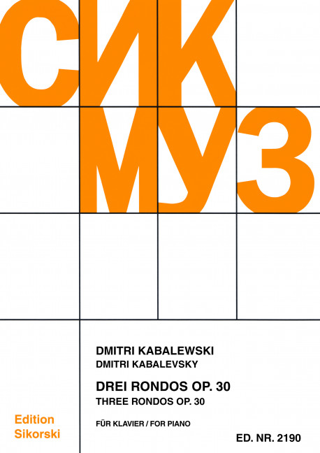 Front Cover Image Drei Rondos op. 30 