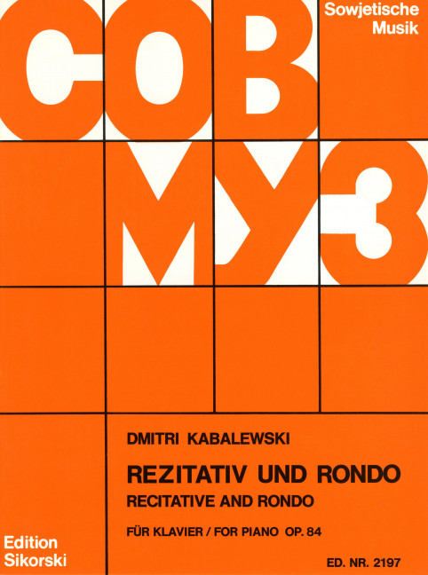 Front Cover Image Rezitativ und Rondo op. 84 