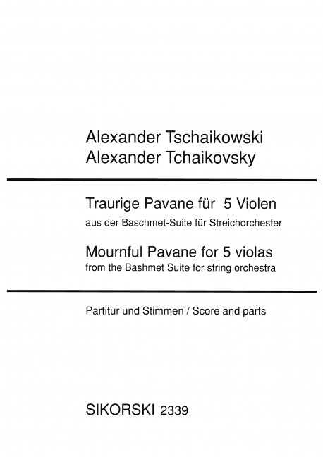 Front Cover Image Traurige Pavane 