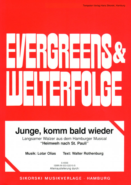 Front Cover Image Junge, komm bald wieder 