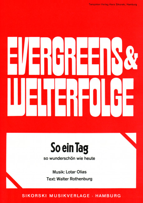 Front Cover Image So ein Tag, so wunderschön wie heute 