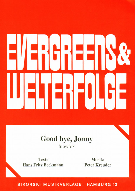 Front Cover Image Good bye, Jonny 