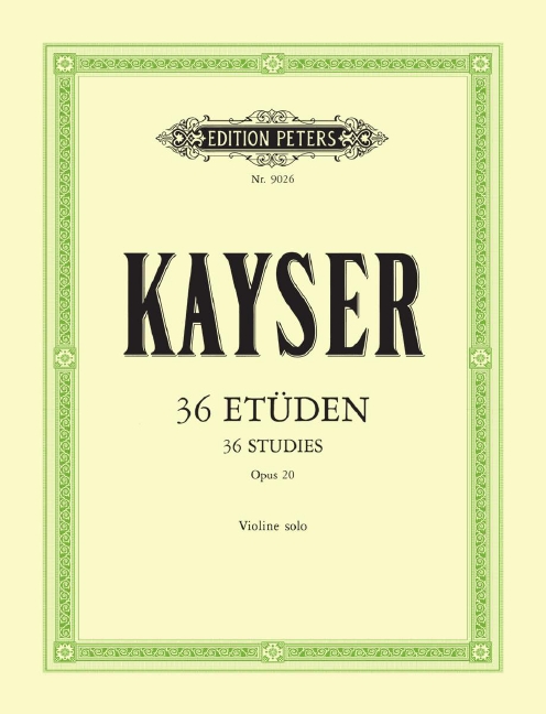 Front Cover Image 36 Etüden op. 20