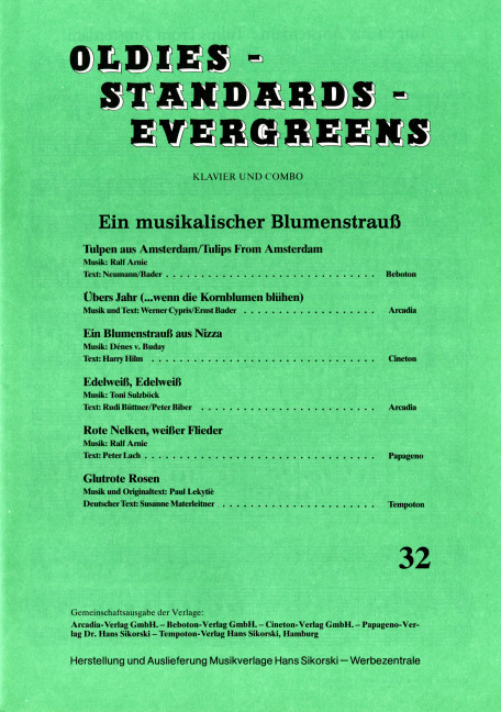 Front Cover Image Oldies - Standards - Evergreens 