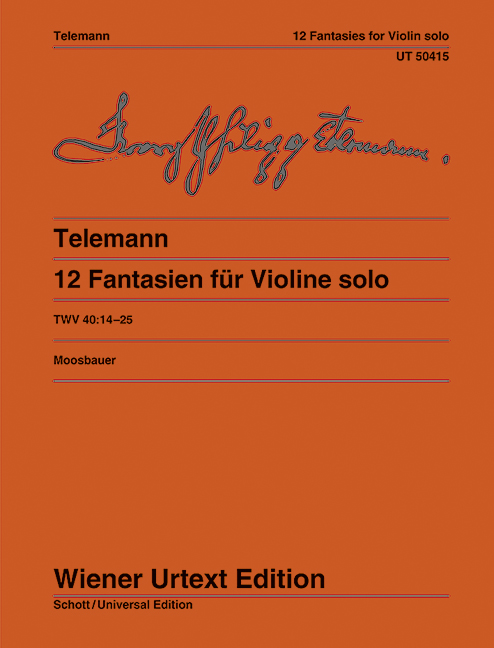 Front Cover Image 12 Fantasien TWV 40:14-25
