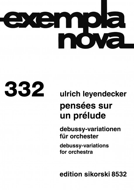 Front Cover Image Pensées sur un prélude 