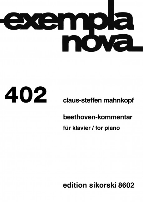 Front Cover Image Beethoven-Kommentar 