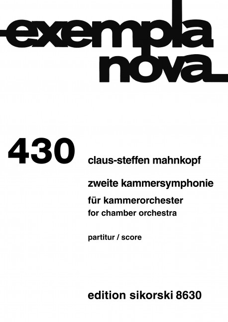 Front Cover Image Kammersymphonie Nr. 2 
