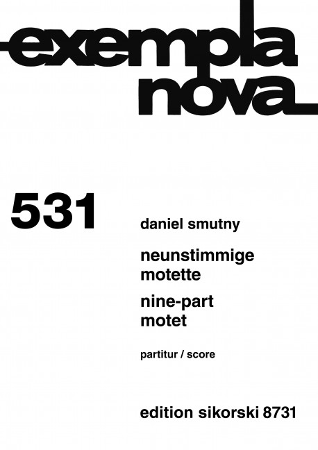 Front Cover Image Neunstimmige Motette 