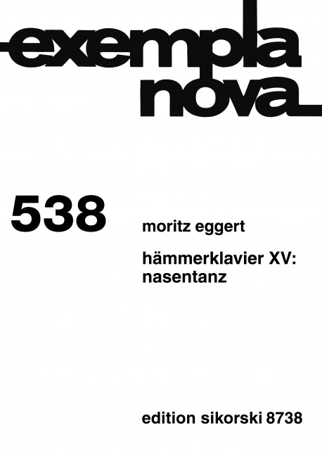 Front Cover Image Hämmerklavier XV: Nasentanz 