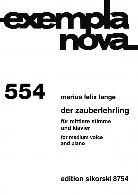 Front Cover Image Der Zauberlehrling 