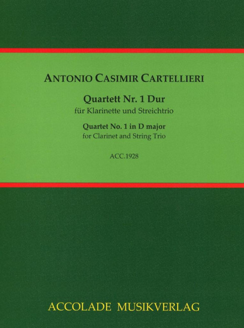 Front Cover Image Quartett Nr. 1 D-Dur 