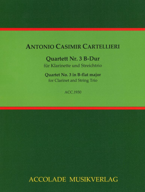 Front Cover Image Quartett Nr. 3 B-Dur 
