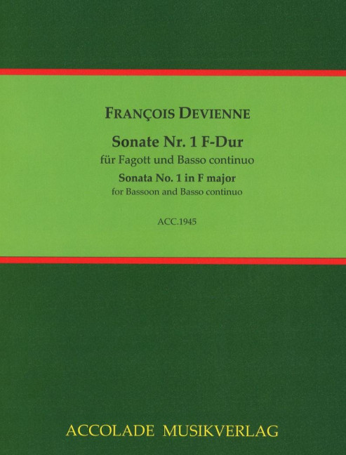 Front Cover Image Sonate Nr. 1 F-Dur 