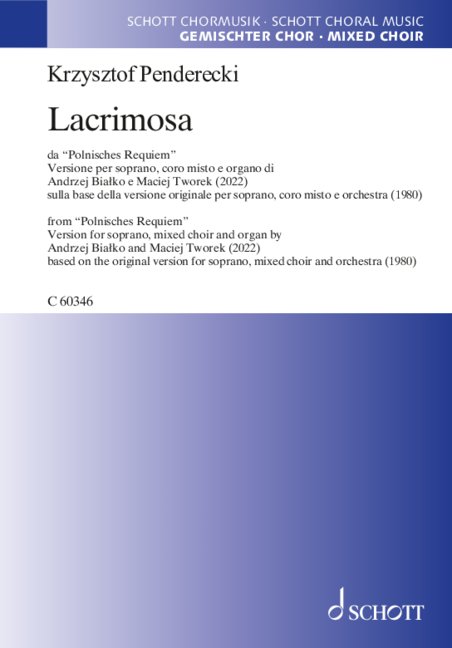Front Cover Image Lacrimosa 