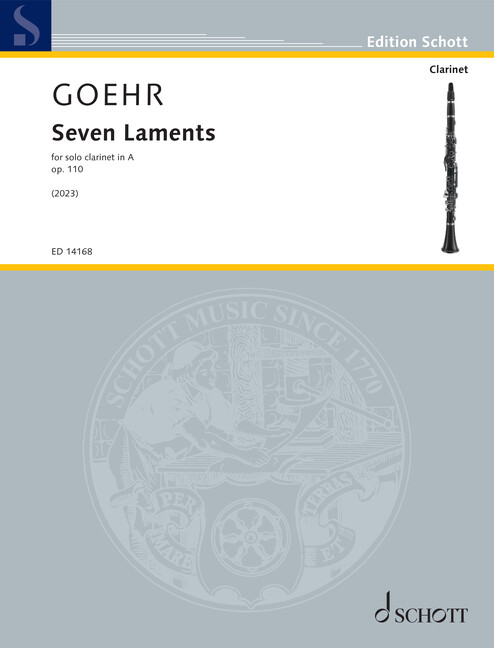 Front Cover Image Seven Laments op. 110 
