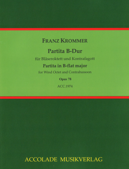 Front Cover Image Partita B-Dur op. 78 