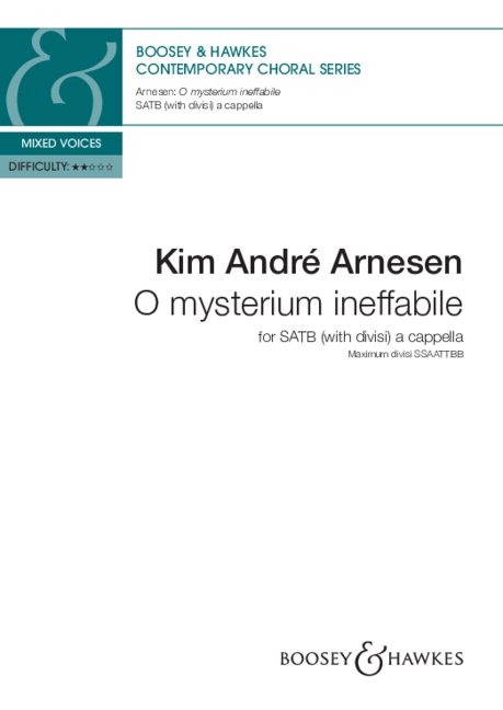 Front Cover Image O mysterium ineffabile 