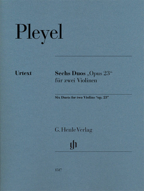 Front Cover Image Sechs Duos op. 23 für zwei Violinen