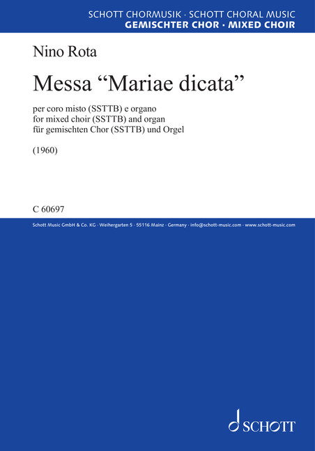 Front Cover Image Messa “Mariae dicata” 