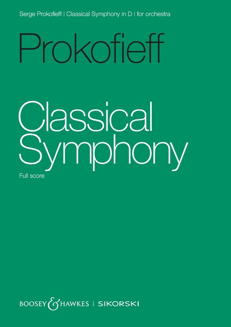 Front Cover Image Classical Symphony in D op. 25 