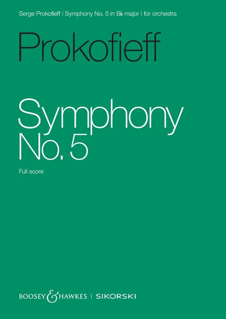 Front Cover Image Symphony No. 5 in Bb major op. 100 