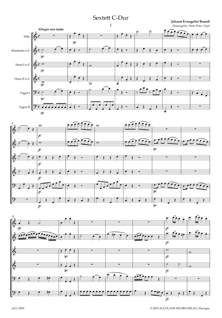 Other Cover Image Bläsersextett C-Dur 