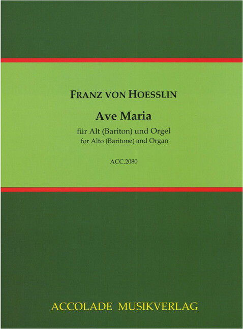 Front Cover Image Ave Maria 