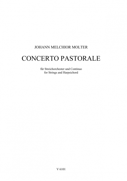 Front Cover Image Concerto pastorale für Streicher und Continuo G-Dur