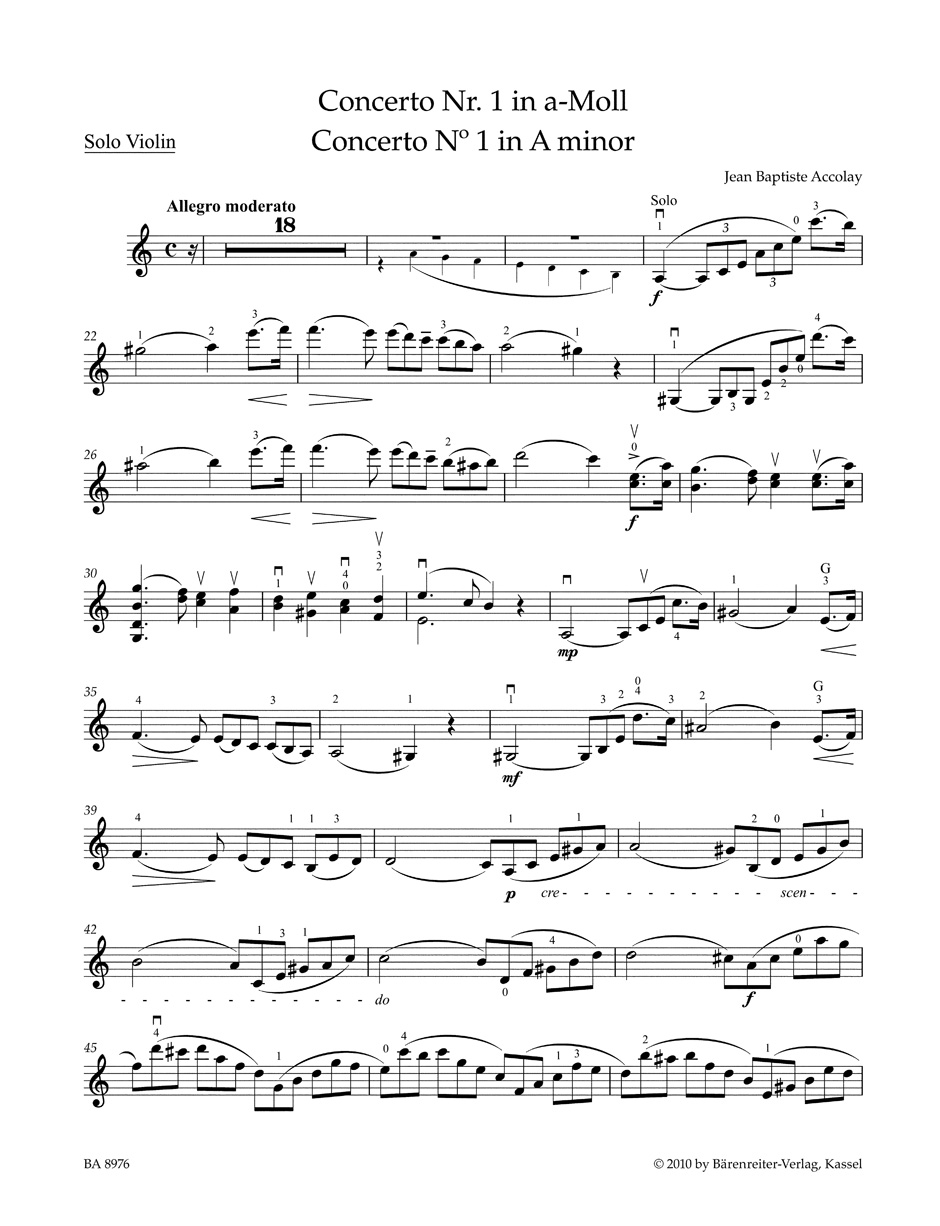 Other Cover Image Concerto Nr. 1 a-Moll