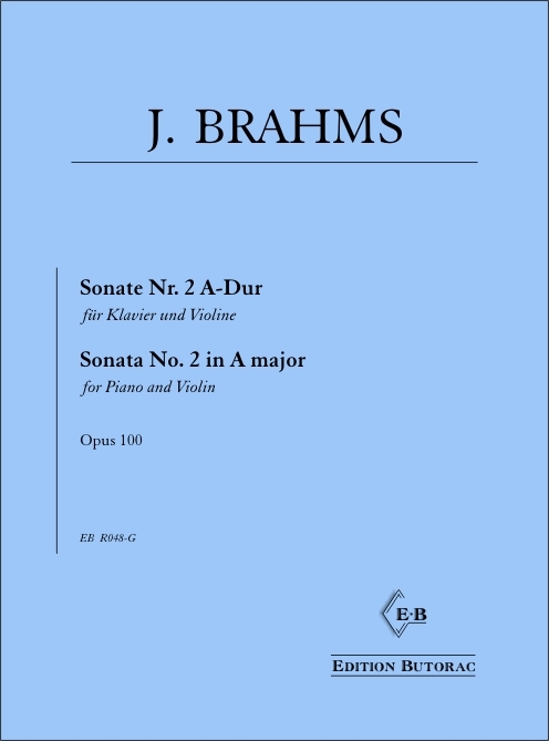 Front Cover Image Sonate Nr. 2 A-Dur op. 100