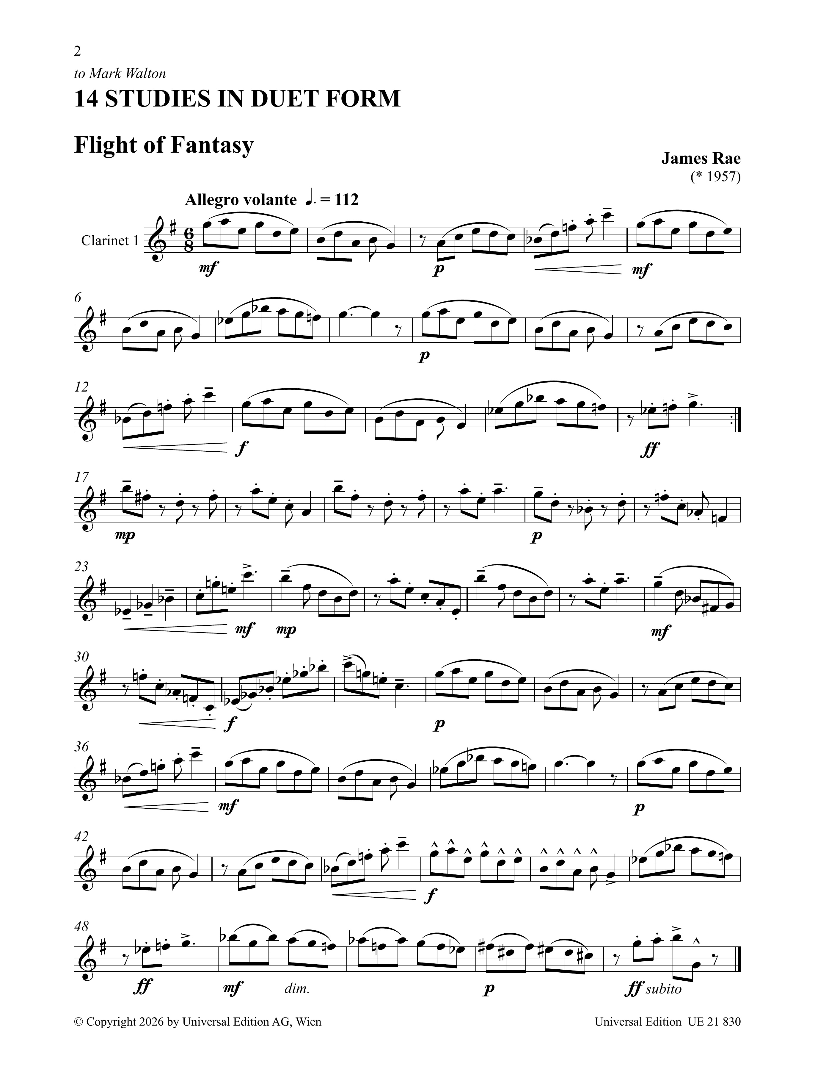 Other Cover Image 14 Studies in Duet Form