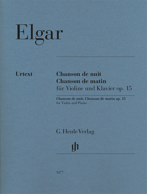 Front Cover Image Chanson de nuit, Chanson de matin für Violine und Klavier op. 15