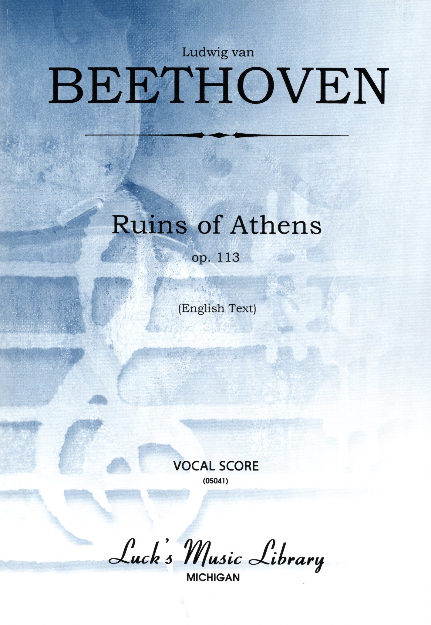 Front Cover Image Die Ruinen von Athen op. 113 – Musik zu A. v. Kotzebues Festspiel