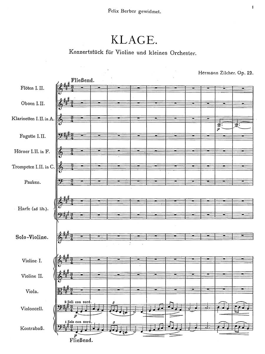 Front Cover Image Klage op. 22