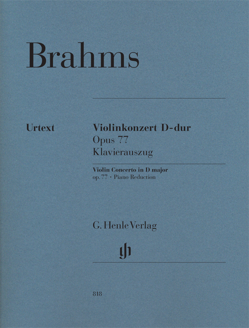 Front Cover Image Violinkonzert D-dur op. 77