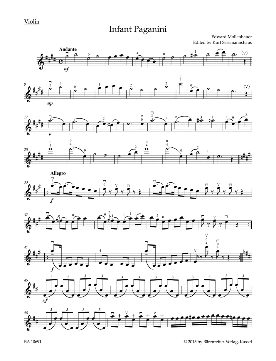 Other Cover Image The Infant Paganini für Violine und Piano