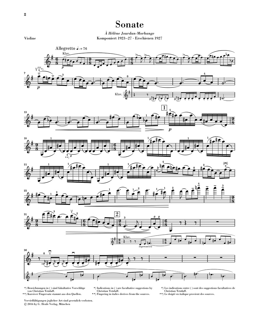 Other Cover Image Sonate G-dur für Violine und Klavier
