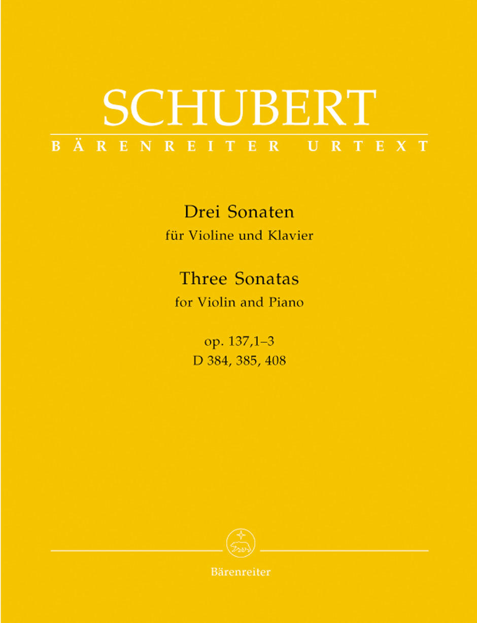 Front Cover Image Drei Sonaten für Violine und Klavier op. 137, 1-3