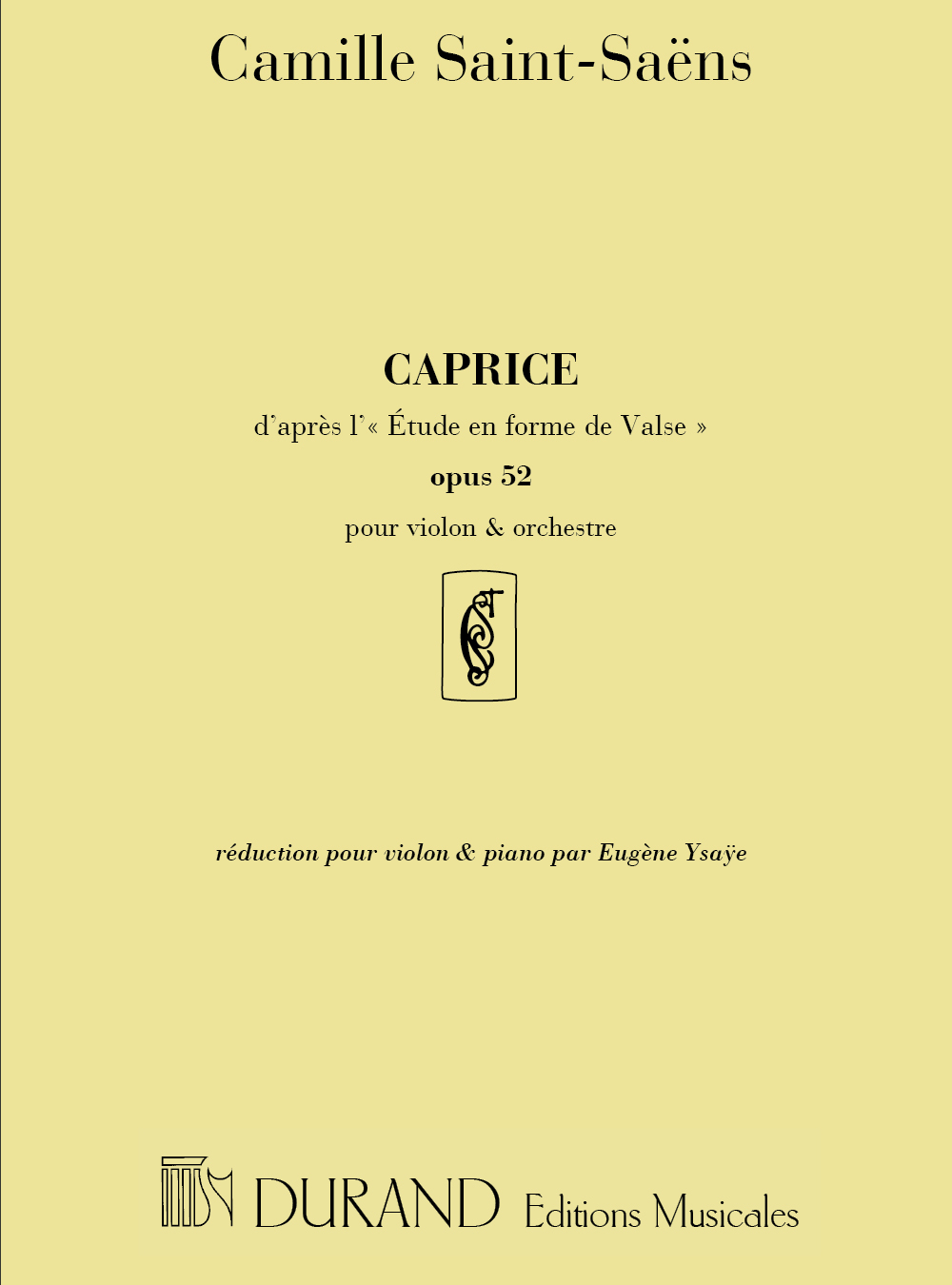 Other Cover Image Caprice d'apres Etude en forme da valse op. 52